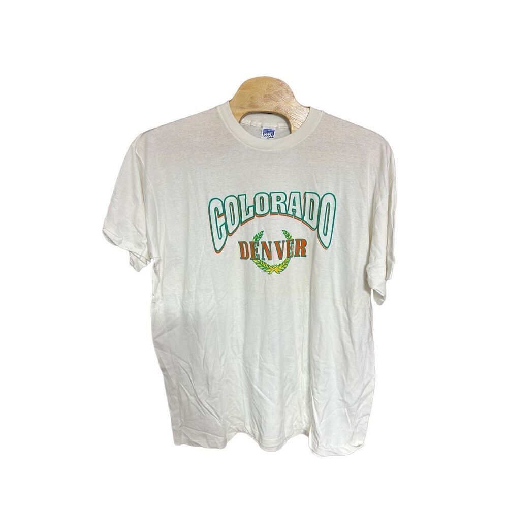 Denver Colorado FREEZE 3XL Clothing for Cool People Single Stitch White Vintage